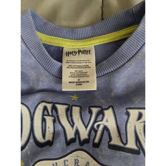 NWT Harry Potter Hogwarts Lightweight Sweatshirt, Size 3T Toddler Girls - Picture 3 of 4